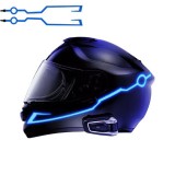 Iluminare ambientala pentru o casca de motocicleta,LIVRARE GRATUITA