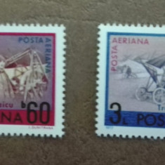 TIMBRE ROMANIA MNH LP 803/1972 ANIVERSARI AVIATIE SERIE SIMPLA