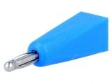 Mufă Banană 2mm 5A Albastră pentru Cablu
