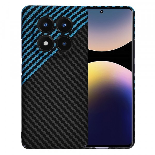 Husa pentru Xiaomi Redmi Note 14 Pro+ 5G, Techsuit, Carbonite FiberShell, Neagra Bleu