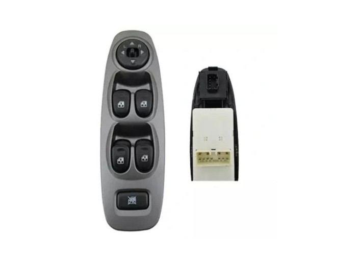 Comutator macara geam, buton reglaj oglinzi Hyundai Accent (Lc), 01.2001-08.2006, 18; gri, RapidAuto