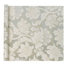 Folie Autocolant Mobilă, Damask, PVC, Bej Argintiu, Rola 45x200cm