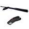 Set electrosoc, negru, 2500 kV si baston telescopic, negru, 65 cm
