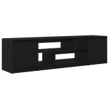 Cumpara ieftin Dulap TV Stejar Negru 188,5x41x50 cm Lemn prelucrat