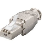 Mufa tata RJ45 CAT6A STP metal ecranata cablu max. 9mm AWG 22 - AWG, Goobay