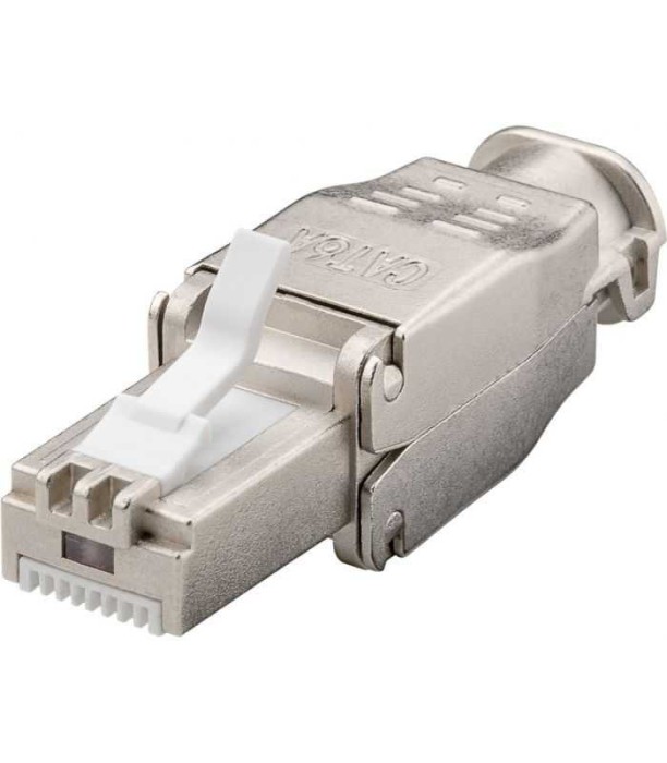 Mufa tata RJ45 CAT6A STP metal ecranata cablu max. 9mm AWG 22 - AWG