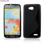 Husa Silicon S-Line Neagra LG L90 (D405) Bulk