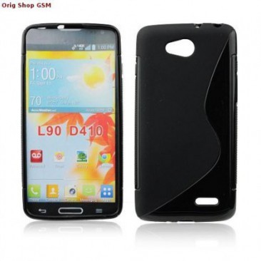 HUSA SILICON S-LINE LG L90 (D405) NEGRU BULK foto