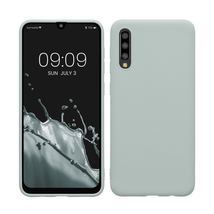 Husa Kwmobile pentru Samsung Galaxy A50, Verde deschis, Silicon, KWM000009SZ017C