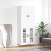 VidaXL Dulap &icirc;nalt, alb, 69,5x34x180 cm, lemn compozit 3195707