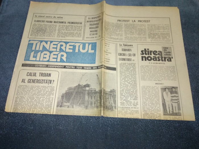 ZIARUL TINERETUL LIBER 8 FEBRUARIE 1990