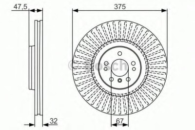 Disc frana MERCEDES R-CLASS (W251, V251) (2006 - 2016) BOSCH 0 986 479 A26 foto
