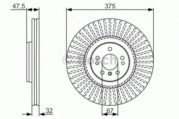 Disc frana MERCEDES R-CLASS (W251, V251) (2006 - 2016) BOSCH 0 986 479 A26
