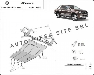 Scut metalic motor VW Amarok fabricat incepand cu 2010 APS-27,300 foto
