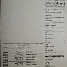 Salonul judetean '80. Catalog de expozitie. Sala Alfa Arad