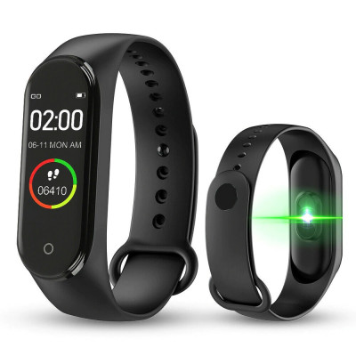 Bratara Fitness M4 Band, HR, Notificari, Pedometru, Bluetooth, Negru foto