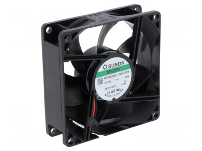 Ventilator axial 24V DC 80x80x25mm 61.2m3/h 30dBA foto