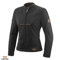 Geaca (jacheta) femei pentru scuter - motocicleta Urban/Heritage Ixon vara model Cornet WP LS culoare: negru/maro Negru/maro XS