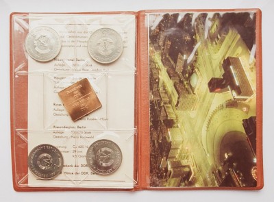 M01 DDR Germania Democrata set monetarie 4 monede 1987 Berlin DDR UNC foto