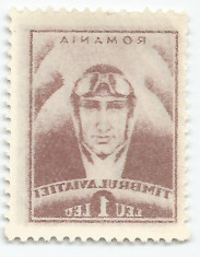 Romania, LP VII.3b/1932, Pilot - Timbrul aviatiei, abklatsch, eroare, MNH foto