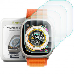Set 4 Folii de protectie Ringke ID FC pentru Apple Watch Ultra 1/2 (49 mm) Transparent