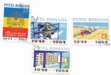 Romania (209) - A XX-a aniversare a eliberarii patriei, 1964 - serie obliterata, Istorie, Stampilat