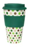 Cană de voiaj - Green Polka - ***