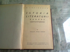 ISTORIA LITERATURII ROMANE CONTEMPORANE - E. LOVINESCU VOL.IV EVOLUTIA PROZEI LITERARE foto