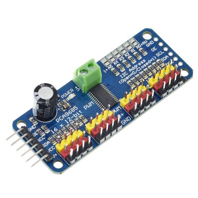 Driver servo motor PWM PCA9685 16 canale 12 biti Raspberry Pi, Arduino (p.1933W) foto