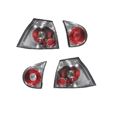 Set stopuri tuning VW GOLF 5 (1K), 10.2003-05.2009, model Hatchback, Taiwan, partea stanga+dreapta, transparent, argintiu; cu lampa interioara; cu lo