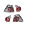 Set stopuri tuning VW GOLF 5 (1K), 10.2003-05.2009, model Hatchback, Taiwan, partea stanga+dreapta, transparent, argintiu; cu lampa interioara; cu lo