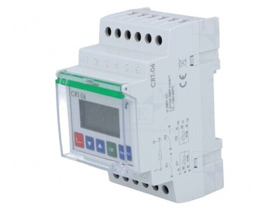 Regulator Temperatura Relee SPST-NO pentru Șină DIN CRT-06 foto