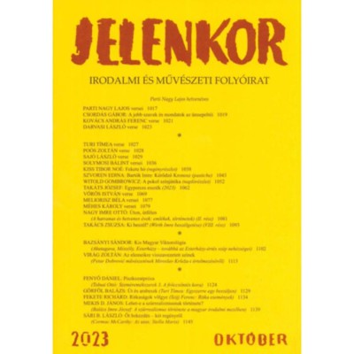 Jelenkor - Irodalmi &amp;eacute;s műv&amp;eacute;szeti foly&amp;oacute;irat - 2023. okt&amp;oacute;ber foto