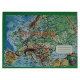 Caiet Geografie Format A4, 24 File, Dictando + Veline - Tip Special de Caiet Scolar