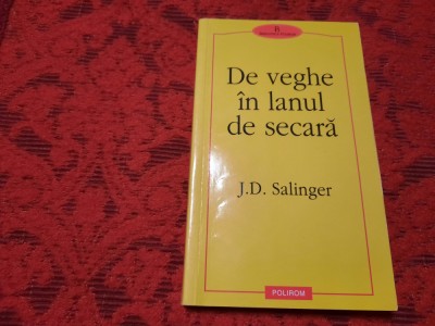 J. D. Salinger De veghe in lanul de secara RF18/3 foto