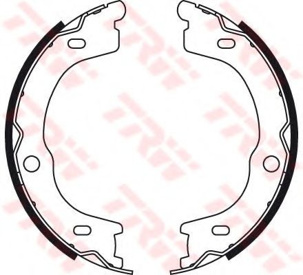 Set saboti frana, frana de mana KIA SORENTO I (JC) (2002 - 2009) TRW GS8784