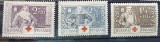 PC486 - Finlanda 1934 Crucea rosie serie MH, urme fina sarniera, 3v