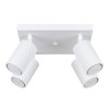 Lampă De Tavan Karbon Alb Din Aluminiu Cu 4 Becuri Tub Minimalist De Interior