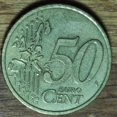 Franta - moneda de colectie - 50 euro cent 1999 - Prima harta a Europei -superba