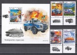 Angola 2019 - Transporturi Speciale, Serie cu Tapsuri + Colita, MNH