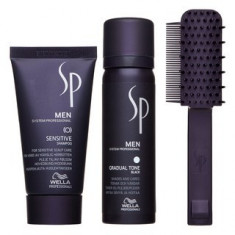 Wella Professionals SP Men Gradual Tone Black set pentru restaurarea culorii naturale a parului foto