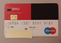 B12 47 - Card bancar foarte vechi - piesa de colectie