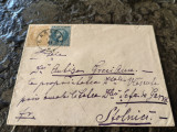 Plic circulat rar Stolnici- Craiova, 1881, 5+10 bani, emis. Bucuresti, Grecianu