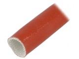 Manșon Electroizolant Fibră de Sticlă Cărămiziu 60-250&deg;C