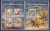 Africa Centrala 2017 - DINOZAURI - BL + KB - MNH, Nestampilat