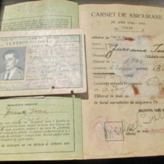 3075-I-Carnet Asigurare vechi Banatul 1940.