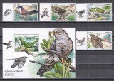Angola 2018 - Păsări - Cuci, Serie cu Tapsuri + Colita, MNH