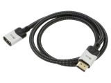 Cablu DisplayPort 1.4 VCOM 1m HDCP 2.2 PVC textil negru