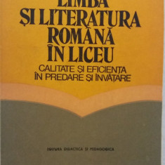 myh 412s - Limba si literatura romana in liceu - eficienta predare si invatare