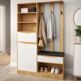 Cuier Luxor Cires Alb 120x30x200 cm